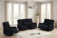 Nina Black 3-Piece Power Reclining Set by Happy Homes at Eve Furniture