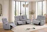 Nina Gray 3-Piece Power Reclining Set by Happy Homes at Eve Furniture