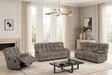 Martina Brown 3-Piece Reclining Set by Happy Homes at Eve Furniture