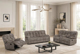 Martina Brown 3-Piece Reclining Set by Happy Homes at Eve Furniture