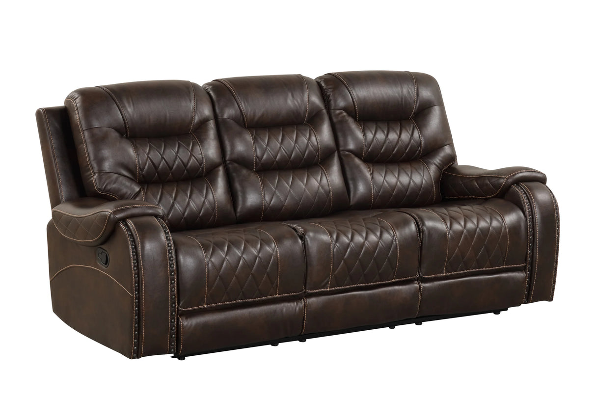 Cloud Brown Oversized 3-Piece Reclining Living Room Set