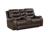 Cloud Brown Oversized 3-Piece Reclining Living Room Set