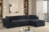 Milan Black Modular Sectional