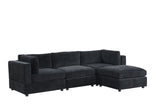 Milan Black Modular Sectional
