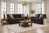 Washington Chocolate Sofa & Loveseat Set by Happy Homes at Eve Furniture