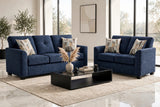 Washington Navy Sofa & Loveseat Set by Happy Homes at Eve Furniture