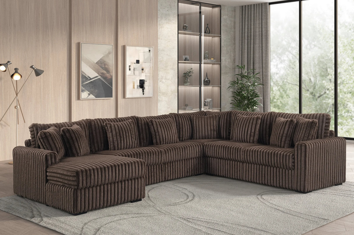 Solana Charcoal Left Arm Facing (LAF) Sectional