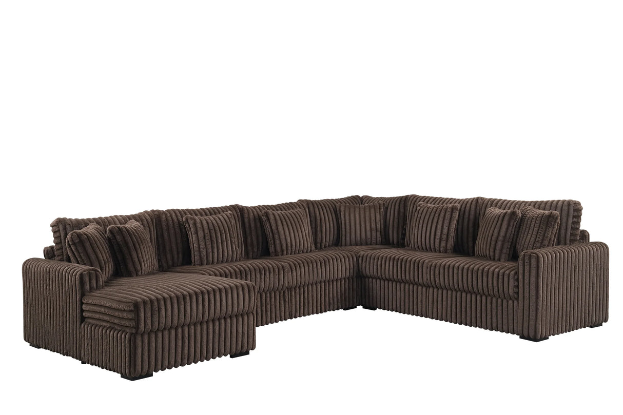 Solana Charcoal Left Arm Facing (LAF) Sectional