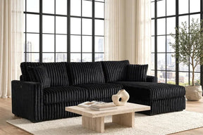 Sol Black RAF Reversible Sectional by Happy Homes at Eve Furniture