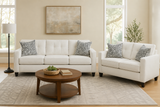 Elara Cream Sofa & Loveseat Set