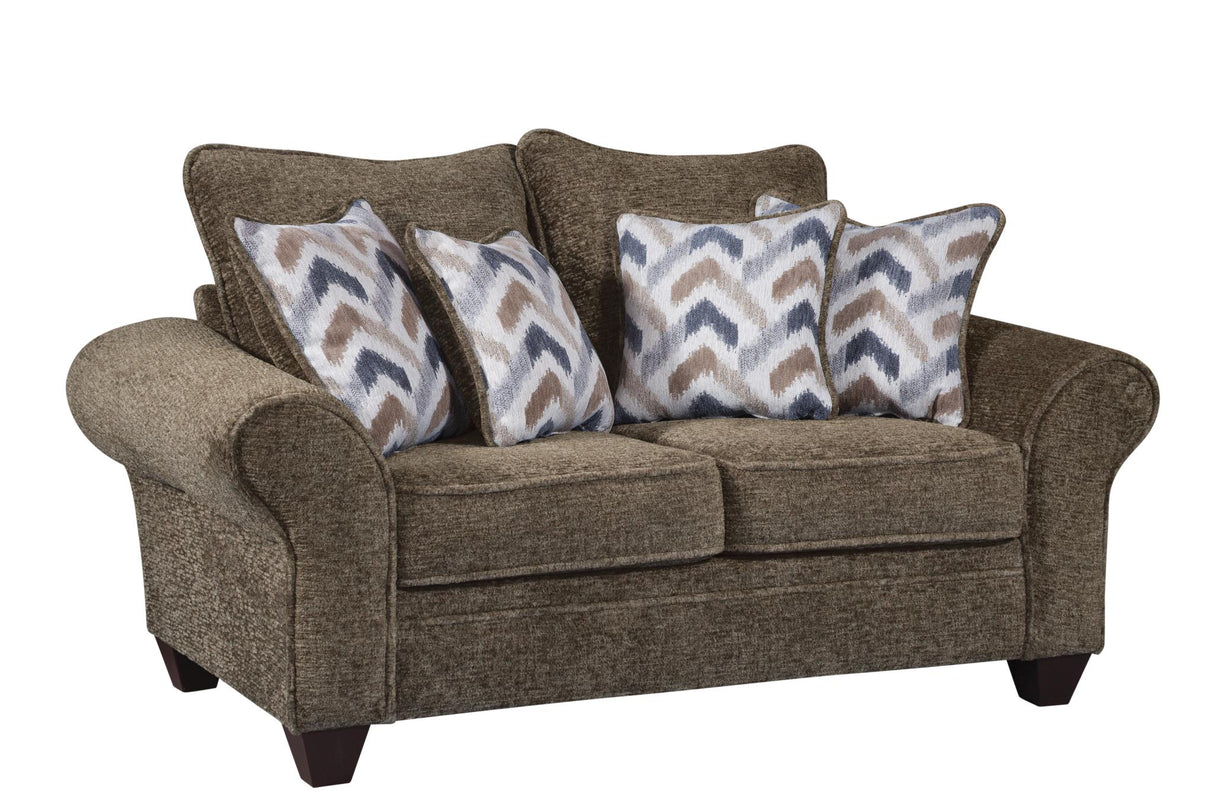 Behold Chocolate Oversized Sofa & Loveseat Set