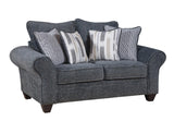 luxe Charcoal Oversized Sofa & Loveseat Set