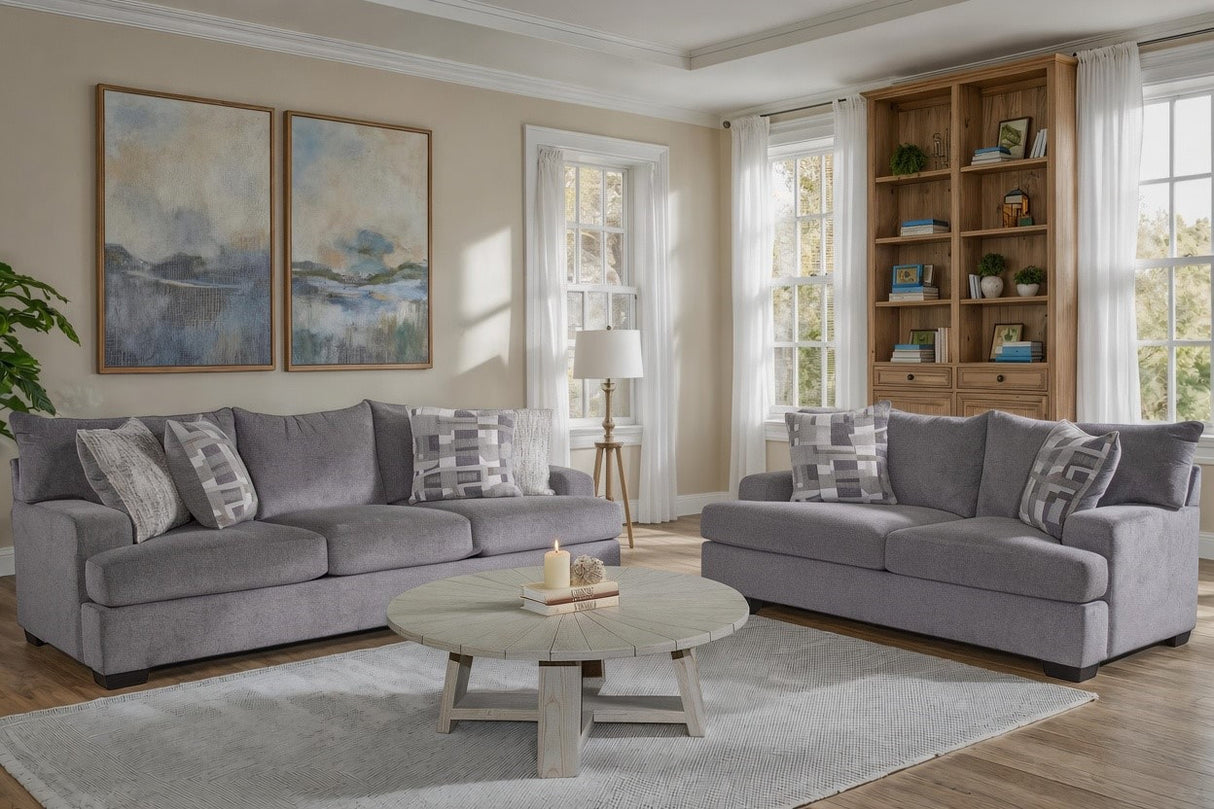 Behold Brynn Heather Oversized Sofa & Loveseat Set