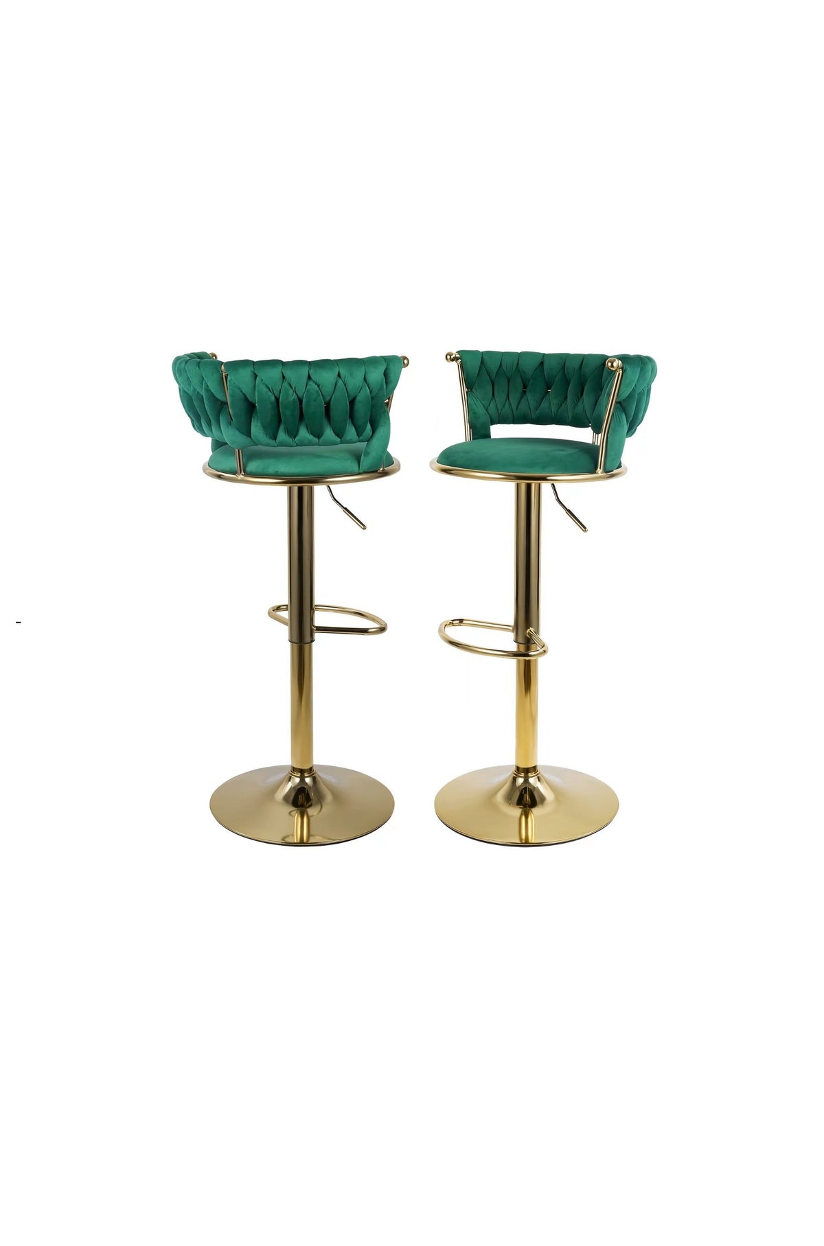 Elora Green Adjustable Barstool (Set of 2)