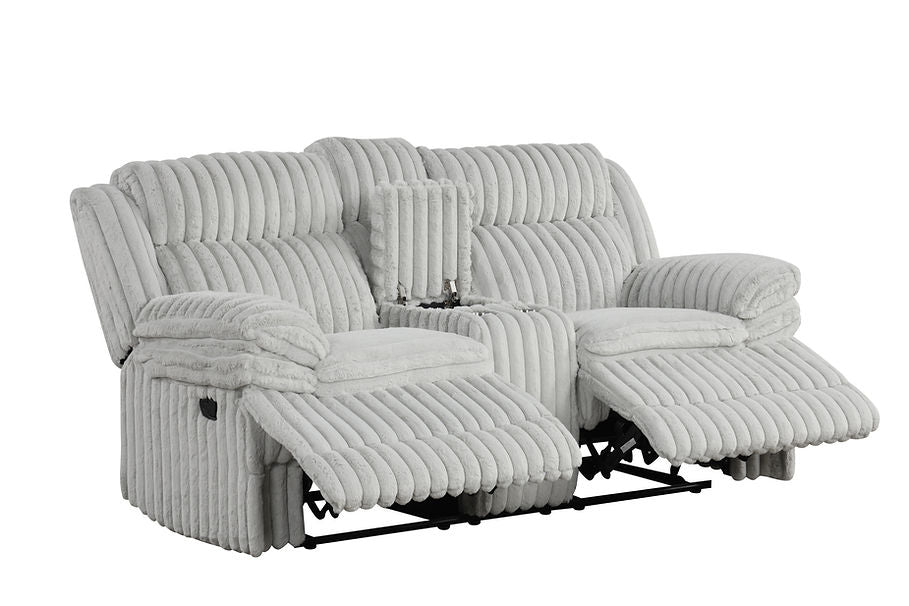 Mellow Grey 3-Piece Reclining Living Room Set by New Era Innovations at Eve Furniture