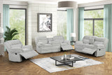 Mellow Grey 3-Piece Reclining Living Room Set by New Era Innovations at Eve Furniture