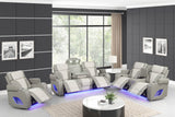 Robin Grey 3-Piece Power Reclining Set by New Era Innovations at Eve Furniture