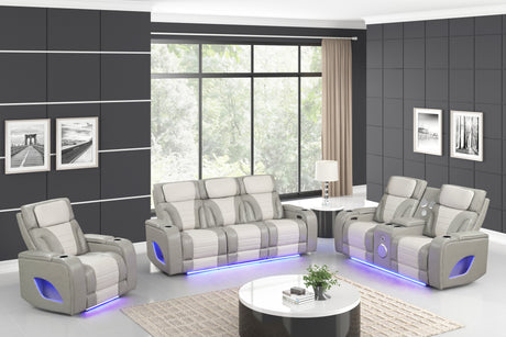 Robin Grey 3-Piece Power Reclining Set by New Era Innovations at Eve Furniture