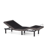 S655 Charcoal Split Queen Adjustable Base by Malouf at Eve Furniture