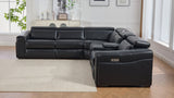 Divani Black 7-Piece Power Reclining Sectional by New Era Innovations at Eve Furniture