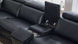 Divani Black 7-Piece Power Reclining Sectional by New Era Innovations at Eve Furniture