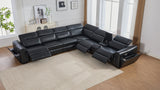 Divani Black 7-Piece Power Reclining Sectional by New Era Innovations at Eve Furniture