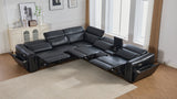 Divani Black 7-Piece Power Reclining Sectional by New Era Innovations at Eve Furniture