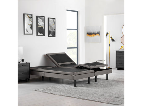 S755 Charcoal Queen Adjustable Base by Malouf at Eve Furniture