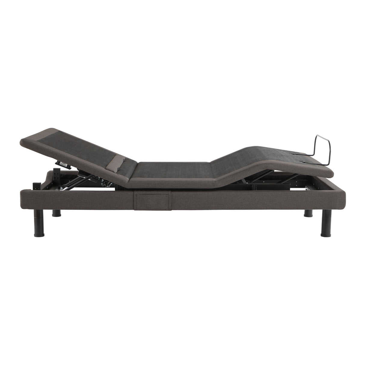 S755 Charcoal Split Cal King Adjustable Base by Malouf at Eve Furniture