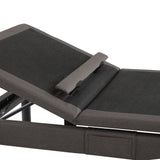 S755 Charcoal Split Cal King Adjustable Base by Malouf at Eve Furniture