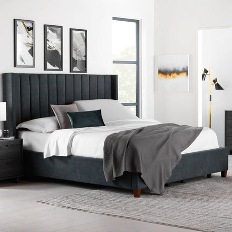 S755 Charcoal Twin XL Adjustable Base by Malouf at Eve Furniture