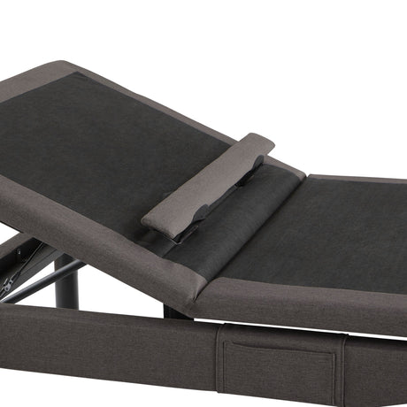S755 Charcoal Twin XL Adjustable Base by Malouf at Eve Furniture