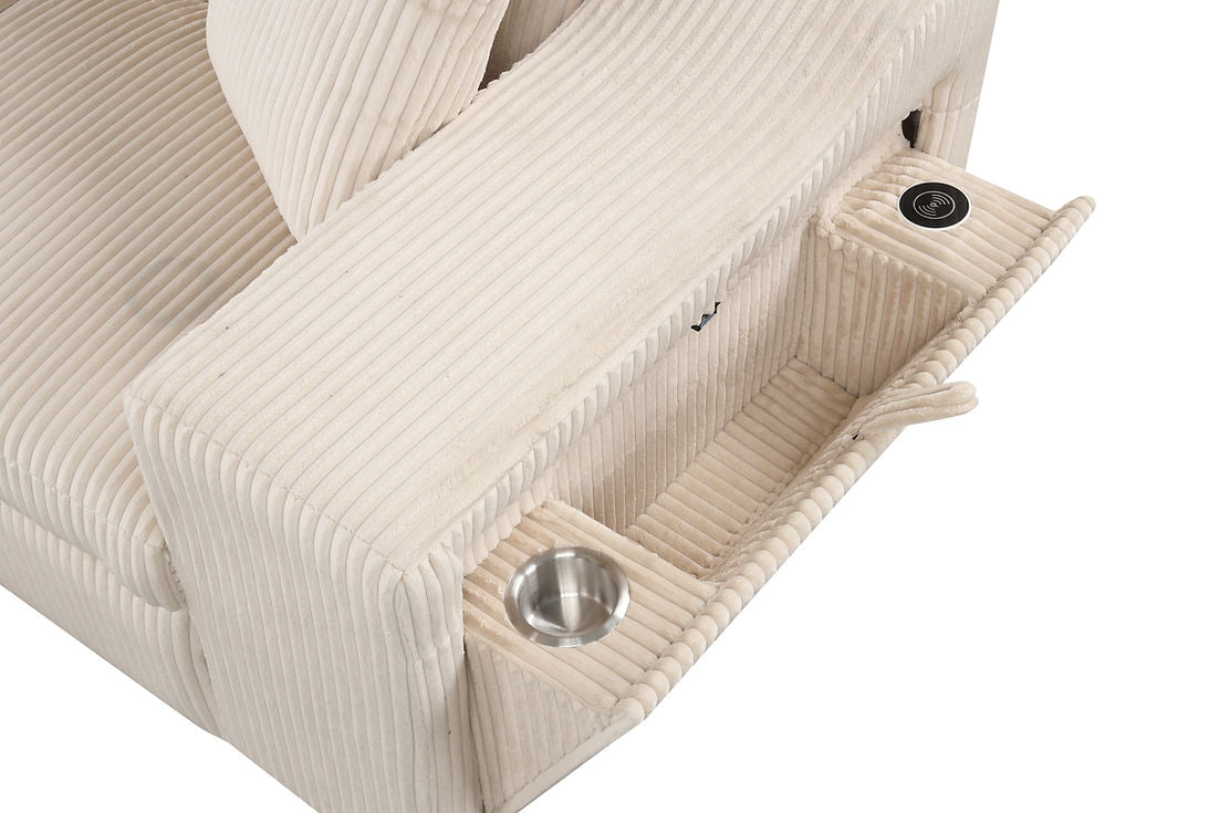 Bonaterra II Beige Left Arm Facing (LAF) Sectional by New Era Innovations at Eve Furniture