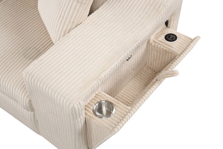 Bonaterra II Beige Left Arm Facing (LAF) Sectional by New Era Innovations at Eve Furniture