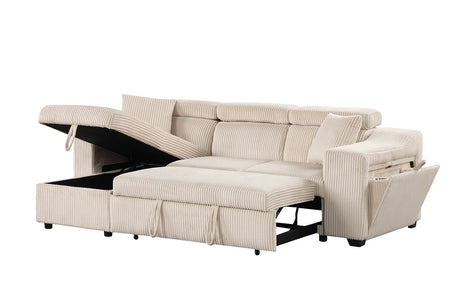 Bonaterra II Beige Left Arm Facing (LAF) Sectional by New Era Innovations at Eve Furniture