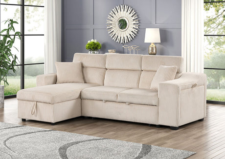 Bonaterra II Beige Left Arm Facing (LAF) Sectional by New Era Innovations at Eve Furniture