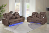 Ashley Brown 3-Piece Power Reclining Living Room Set by New Era Innovations at Eve Furniture