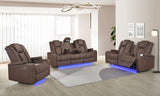 Ashley Brown 3-Piece Power Reclining Living Room Set by New Era Innovations at Eve Furniture
