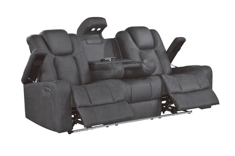 Ashley Grey 3-Piece Power Reclining Living Room Set by New Era Innovations at Eve Furniture