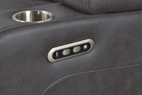 Ashley Grey 3-Piece Power Reclining Living Room Set by New Era Innovations at Eve Furniture