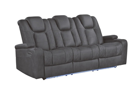 Ashley Grey 3-Piece Power Reclining Living Room Set by New Era Innovations at Eve Furniture