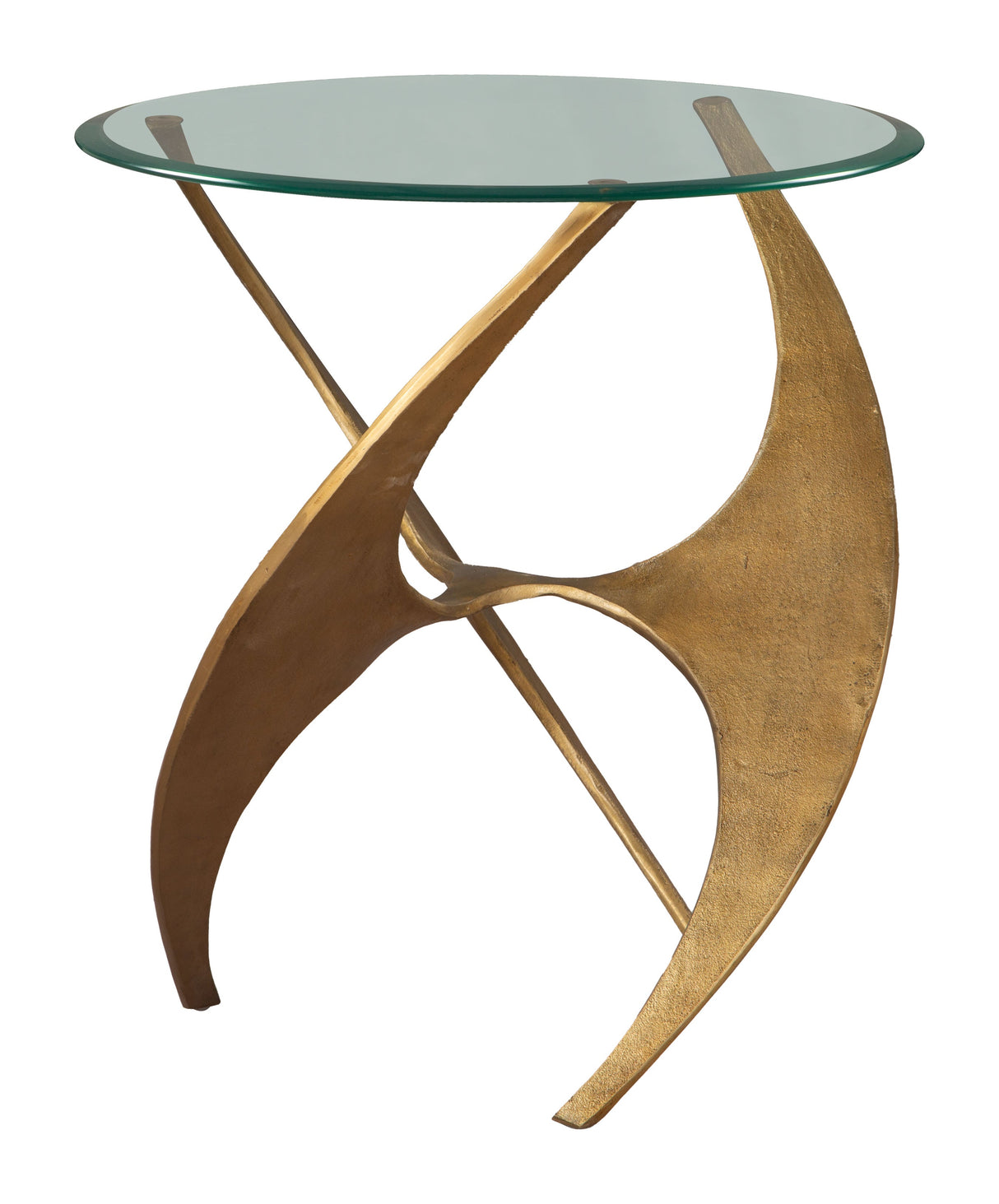 Sabel Gold Side Table by Zuomod at Eve Furniture