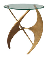 Sabel Gold Side Table by Zuomod at Eve Furniture
