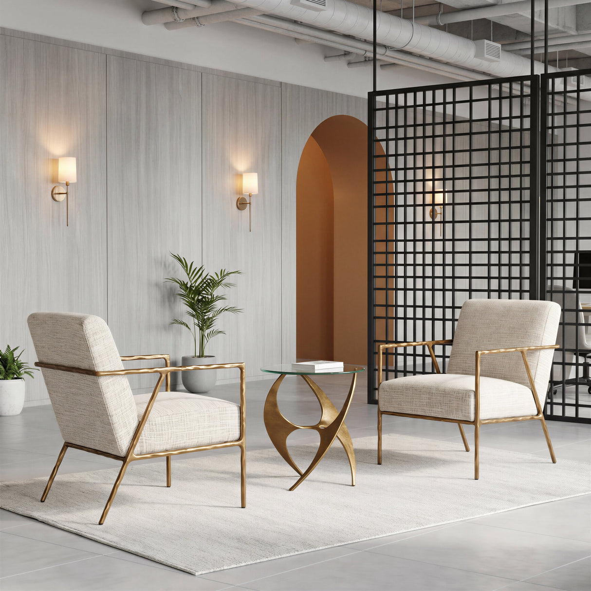 Sabel Gold Side Table by Zuomod at Eve Furniture