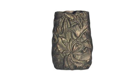 Sabine Cast Aluminum Vase Antique Brass by Moe's Home at Eve Furniture