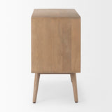 Sable 37.0L x 17.0W x 30.5H Light Brown Wood Accent Cabinet by Mercana at Eve Furniture