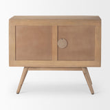 Sable 37.0L x 17.0W x 30.5H Light Brown Wood Accent Cabinet by Mercana at Eve Furniture