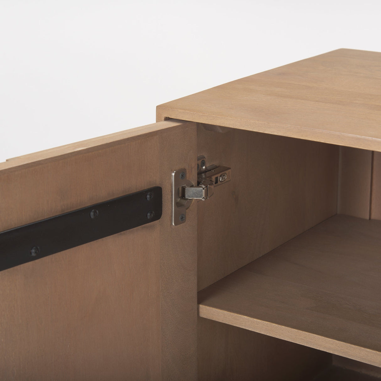 Sable 37.0L x 17.0W x 30.5H Light Brown Wood Accent Cabinet by Mercana at Eve Furniture