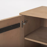 Sable 37.0L x 17.0W x 30.5H Light Brown Wood Accent Cabinet by Mercana at Eve Furniture