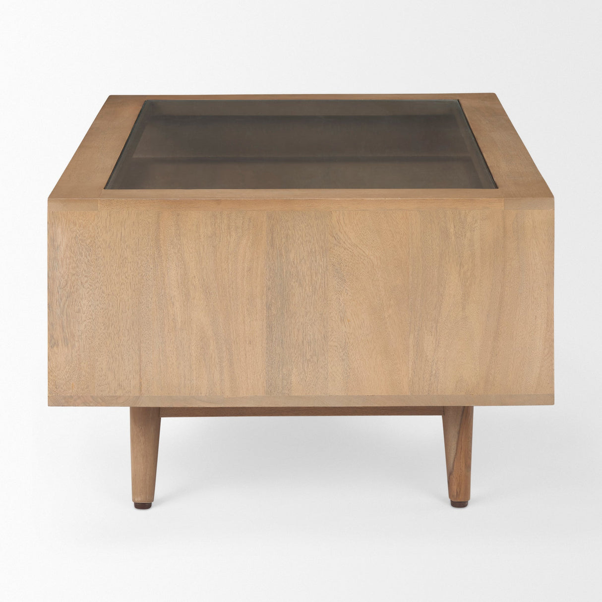 Sable 38.0L x 27.0W x 18.0H Light Brown Wood Coffee Table by Mercana at Eve Furniture